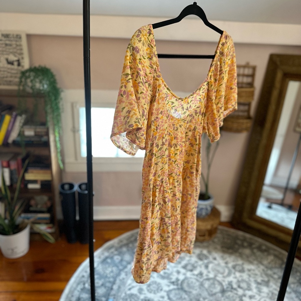 Billabong Floral Tiered Mini Dress